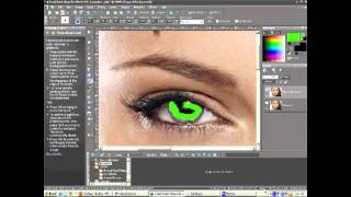 How To Change Eye Color in Corel Paint Shop Pro [upl. by Rimat585]