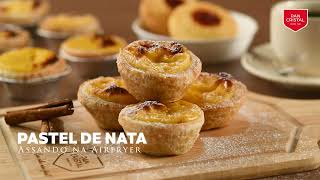 A MELHOR RECEITA DE PASTEIS DE NATA ASSANDO COM FACILIDADE NA AIRFRYER [upl. by Anoniw]