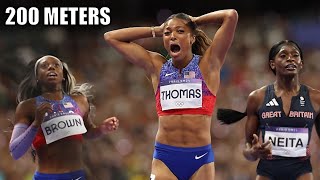 Womens 200 Meter Finals Were Incredible  2024 Paris Olympic Games [upl. by Kemme]