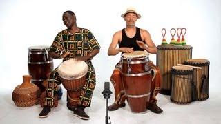 Djembe vs Conga  African Drums [upl. by Lydie]