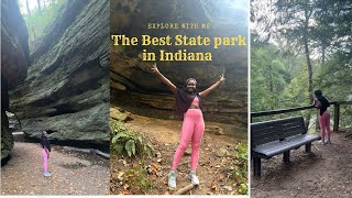 I WENT TO THE BEST STATE PARK IN INDIANA  TURKEY RUN PARK [upl. by Eisserc273]