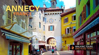 Annecy  Old French Town Walking Tour 4k  Most beautiful city in France  Venice of the Alps [upl. by Analise]