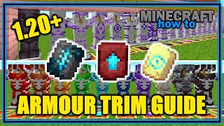 Complete Guide to Armour Trim amp Smithing Templates 120  Easy Minecraft Tutorial [upl. by Anibor]