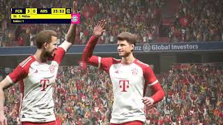 Bayern Munich 🆚 Arsenal  eFootball 2024 Gameplay [upl. by Enibas]