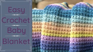 Essentials Baby Blanket  How to Crochet a Fast and Easy Blanket  Beginner Friendly [upl. by Hogue180]