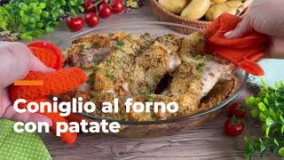 Coniglio al forno con le patate ricetta della TRADIZIONE facile e perfetta [upl. by Delmore718]