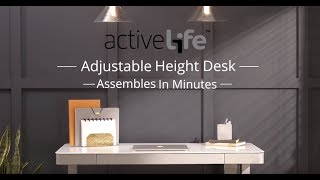 How To Assemble Tresanti Adjustable Height Desk [upl. by Eniron]