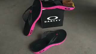 Chinelo Oakley Rest Pink Neon 2 0  Original [upl. by Fachini]