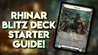 How to Play the Flesh and Blood Rhinar Classic Battles Deck  A FULL Breakdown Guide [upl. by Akilak]