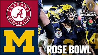 Rose Bowl Alabama Crimson Tide vs Michigan Wolverines  Full Game Highlights  CFB Semifinal [upl. by Egan]