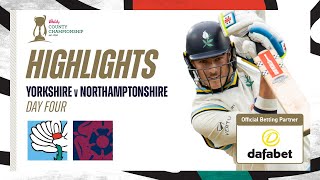 Highlights Yorkshire vs Northants  Day Four  Wharton scores impressive 285 [upl. by Chew]