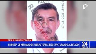 Empresa del hermano de Aníbal Torres sigue contratando con el Estado a pesar de inhabilitación [upl. by Fessuoy503]