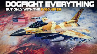 F16C Viper dogfight Vs 5th Generation Air Superiority fighters  Digital Combat Simulator  DCS [upl. by Elleyoj]