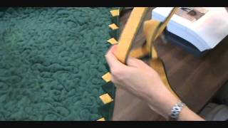 Binding a Quilt with Ruffles or Prairie Pointswmv [upl. by Yerffej533]