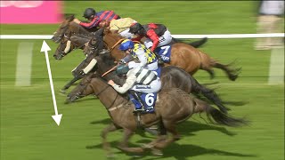 Unbelievable horse race Five horses are separated by inches in thrilling finish [upl. by Salvadore388]