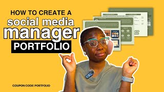 How to create a social media manager portfolio for beginners with Canva [upl. by Sirehc]