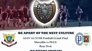 AGSV 1st XVIII Football Grand Final Marcellin VS PEGS [upl. by Gillan]