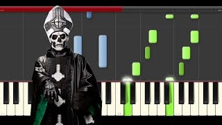 Ghost Body And Blood piano midi tutorial sheet partitura cover how to play [upl. by Enal]