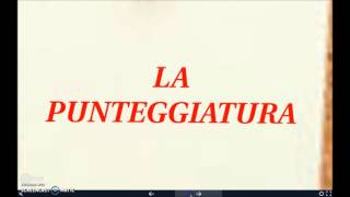 Video lezione sulla punteggiatura [upl. by Rutherford]