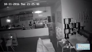 Hikvision H265  H264 vs H265 IR cafetería 1 [upl. by Koah]