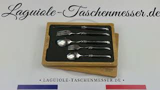 Laguiole Besteck Set Ebenholz 5teilig [upl. by Devlin]