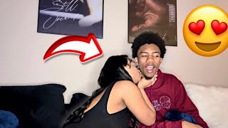 RANDOMLY KISSING MY CRUSH ON THE NECK TO SEE HOW HE REACTS 😘 PrettyBoyThomaz [upl. by Nellaf]