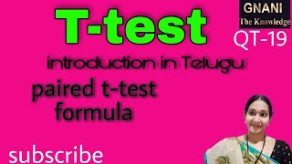 Introduction to Ttest paired Ttest formula [upl. by Ybeloc]