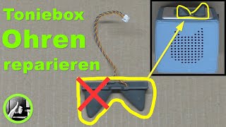 Toniebox Ohren reparieren ✅ OHNE Löten ✅ Toniebox Ohren austauschen  Toniebox Ohren tauschen diy [upl. by Elleinnad]