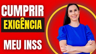 Como cumprir exigência MEU INSS benefício de BPC LOAS [upl. by Ardnu290]