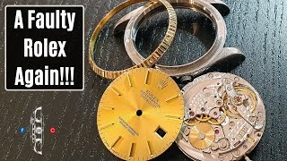 Broken Rolex Datejust Watch 16233 That Needs Full Restoration [upl. by Nednal]