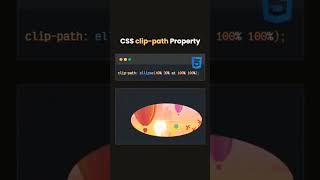 Learn CSS Clip Path Property  CSS Animation  CSS tutorials shorts javascript developer coding [upl. by Vinnie]