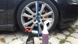 Wheel Cleaning TEST  W5 cleaner amp Valet Pro Bilberry [upl. by Atnaloj]