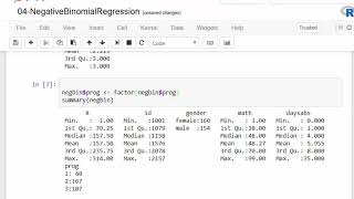 Negative Binomial Regression with R [upl. by Ynolem]