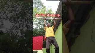 My First Muscleup sstraining motivation muscleup fitness [upl. by Ahtelra]