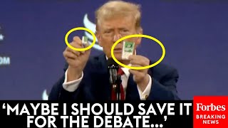 Trump Makes Crowd Laugh Comparing Tic Tac Sizes To Illustrate Inflation [upl. by Lorens907]