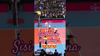 Sisi Rondina ang galing👏 volleyball volleyballwomen [upl. by Obie138]