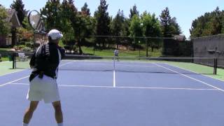 Tennis Volleys  Singles Strategy [upl. by Orips]