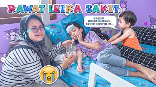 LEIKA LEXIE SAKIT BARENGAN 😭 24 JAM BUNDA RAWAT LEIKA SAKIT DEMAM [upl. by Kafka]