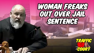 Hysterical Woman Tells Judge She Cant Go To Jail After 4th DWOL [upl. by Latreese549]