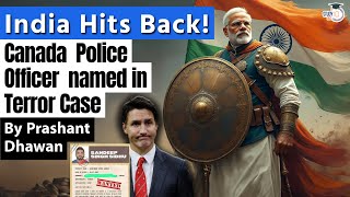 India Hits Back at Canada  Canada Border Police Officer named in Punjab Case by India [upl. by Malha]