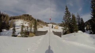 Skilift Pralongià 1 Corvara HochabteiAlta Badia [upl. by Drarej]