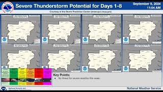 NWS Raleigh Routine Weekly Briefing for Central NC valid through Sept 15 2024 [upl. by Mcgean]