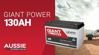 Giant 130AH 12V Lithium Deep Cycle Battery [upl. by Rajiv]