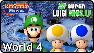 New Super Luigi U  World 4  Frosted Glacier 3 Players 100 Walkthrough [upl. by Aridan]