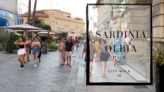 【4K】Sardinia Olbia  ITALY 🇮🇹  4K60fps HDR Walking Tour Travel vlog [upl. by Phyl559]