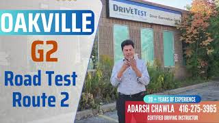 Oakville G2 Road Test Route 2  Full Route no 2  2023 with Tips by Experts [upl. by Kenti177]