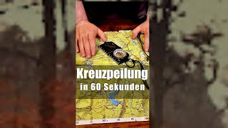 Kreuzpeilung in 60 Sekunden  Navigieren mit dem Kompass shorts [upl. by Clementius448]