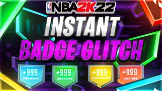 NEW 2023 NBA 2K22 INSTANT BADGE GLITCH BADGE GLITCH 2K22 NBA 2K22 GLITCH [upl. by Neeka]