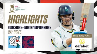 Highlights Yorkshire vs Northants  Day Three  Yorkshire secure promotion [upl. by Llirred982]