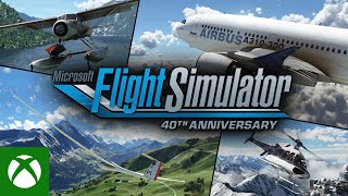 Microsoft Flight Simulator  40th Anniversary Announce  4K  Xbox amp Bethesda Games Showcase 2022 [upl. by Einre660]